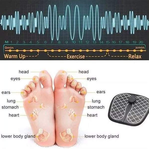 جهازة تدليك القدمين الكهربائي | EMS Electric Foot Massager